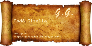 Gadó Gizella névjegykártya
