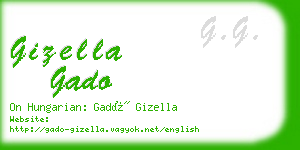 gizella gado business card